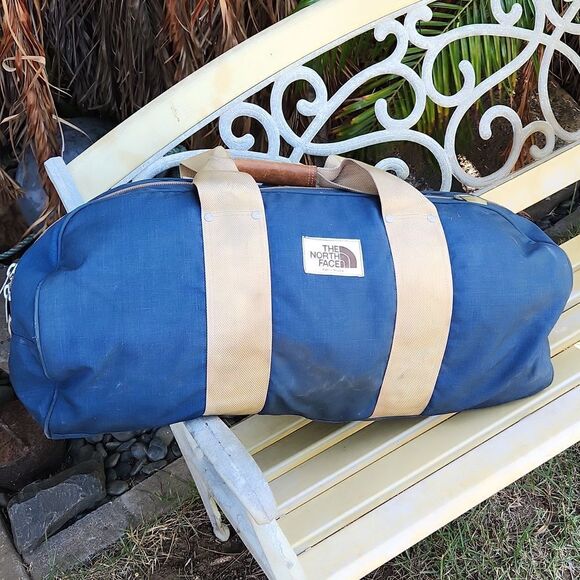 Vintage The North Face Large Canvas Duffle Bag - Picture 1 of 12